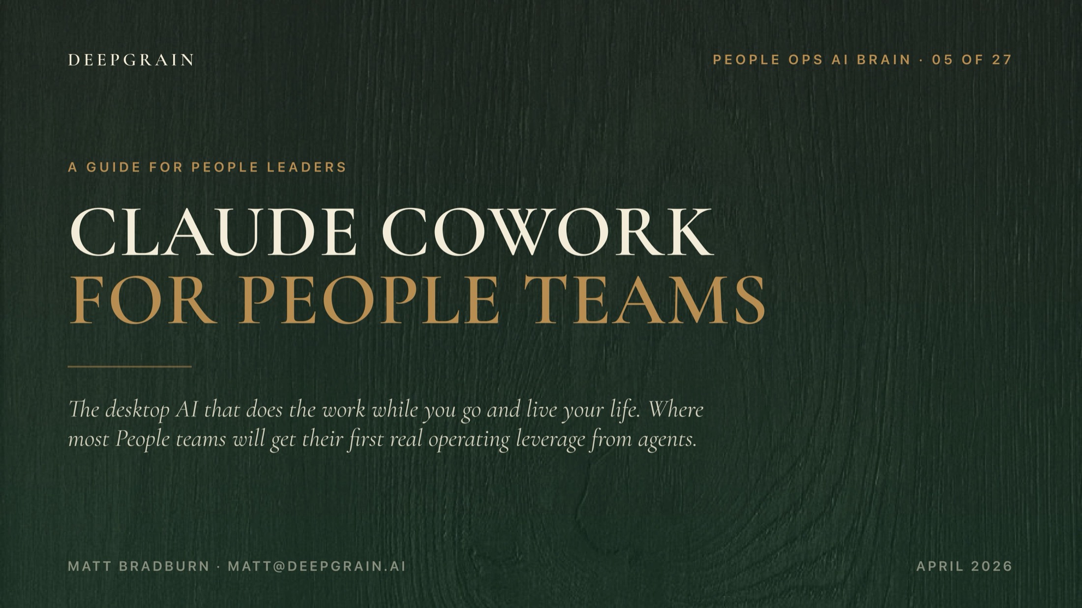 Claude Cowork for People Teams, page 1 of 12