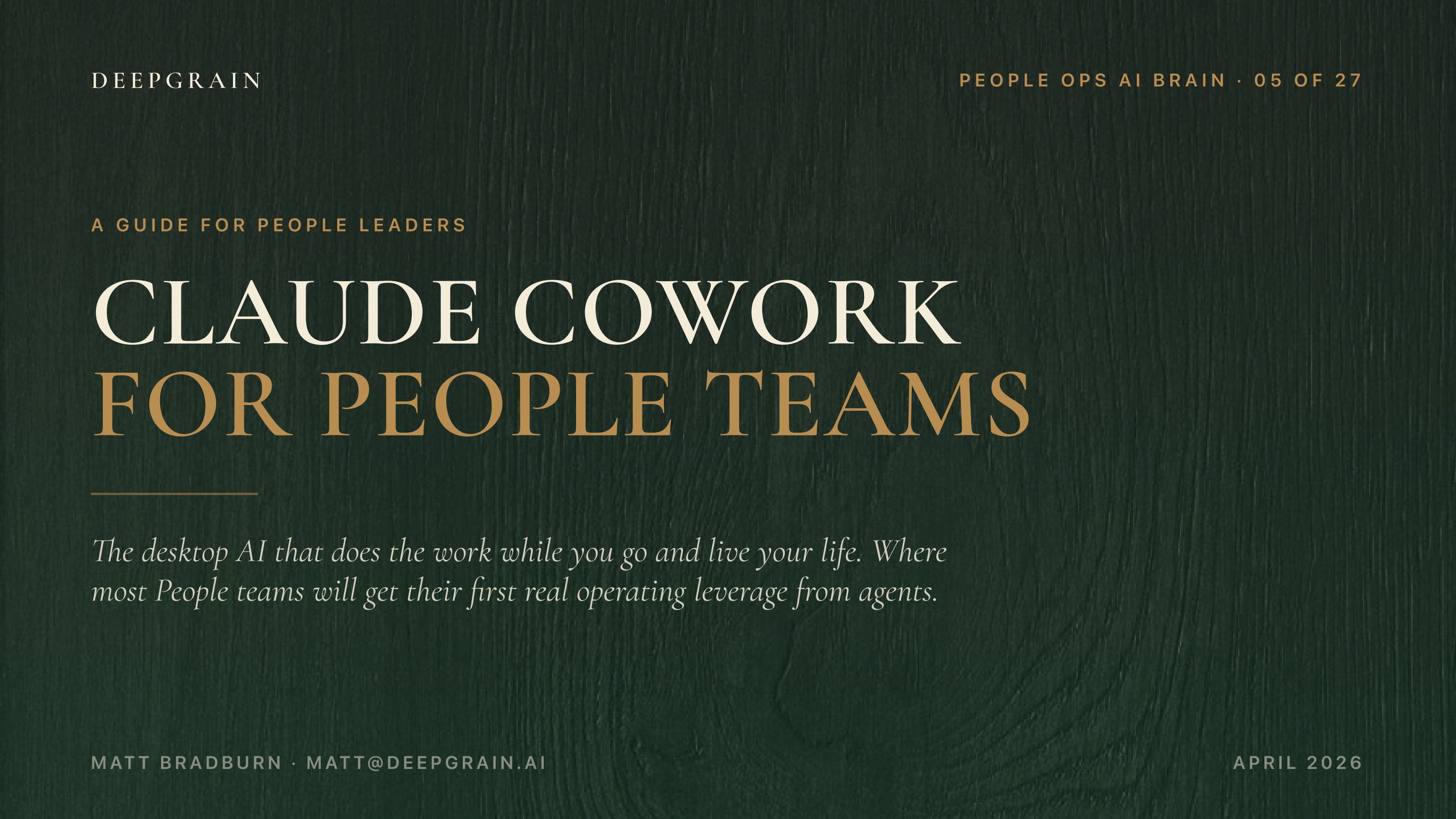 Claude Cowork for People Teams, page 1 of 12